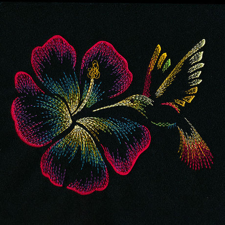 Hibiscus & Hummingbird