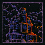 Haunted Halloween Scene Square 1
