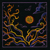 Haunted Halloween Scene Square 2