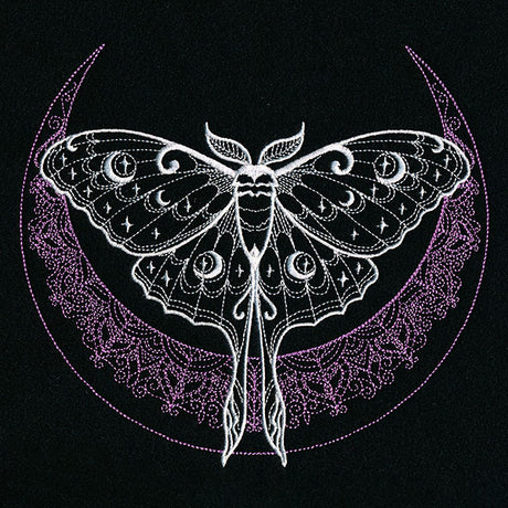 Mehndi Crescent Moon Luna Moth