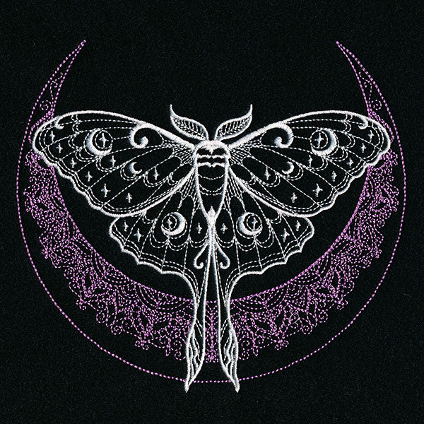 Mehndi Crescent Moon Luna Moth – Urban Threads