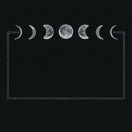 Moon Phases Quilt Label