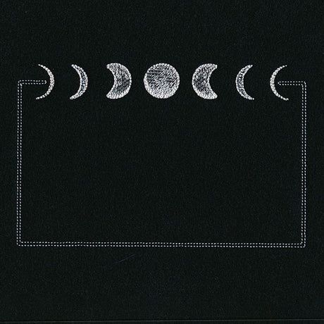 Moon Phases Quilt Label