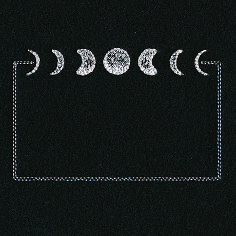 Moon Phases Quilt Label