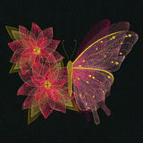 Sheer Illusions Poinsettia Butterfly