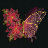 Sheer Illusions Poinsettia Butterfly