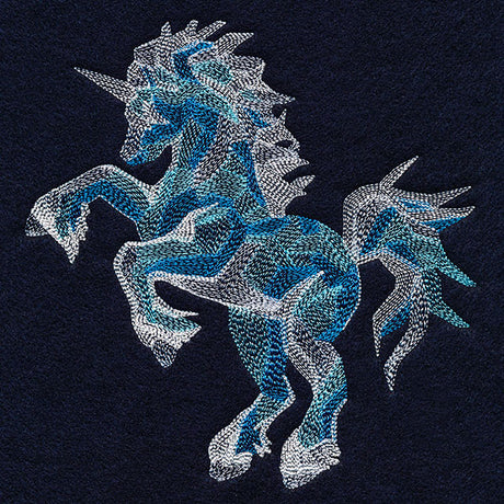 Facets of Winter Ice Unicorn