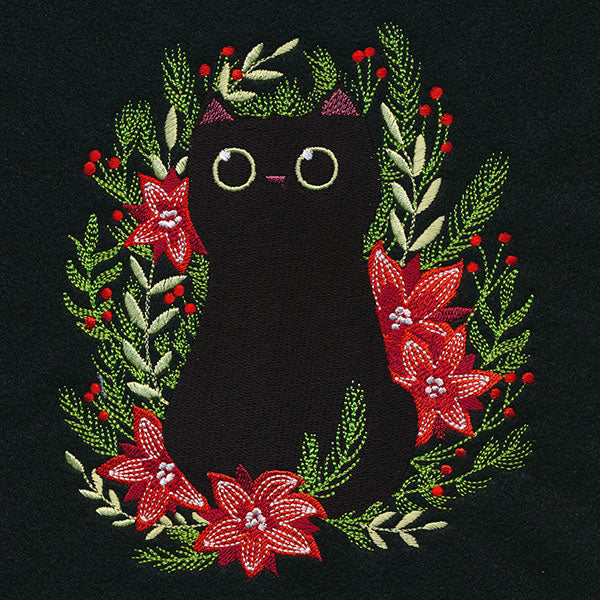 Christmas Cat in Botanicals