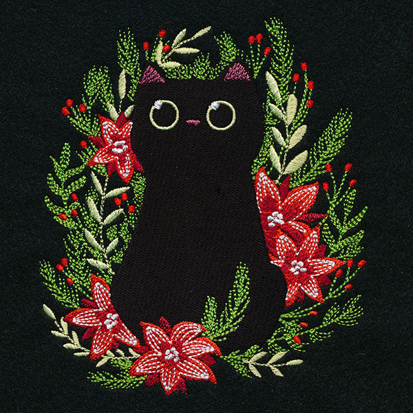Christmas Cat in Botanicals