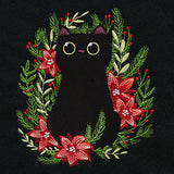 Christmas Cat in Botanicals