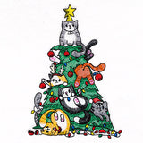 Merry Mischief Christmas Tree Cats