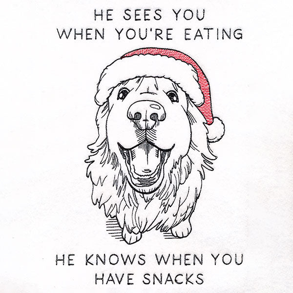 He Sees You When You're Eating Dog