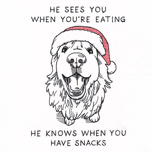 He Sees You When You're Eating Dog