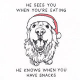 He Sees You When You're Eating Dog