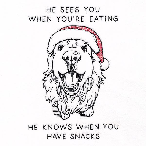 He Sees You When You're Eating Dog