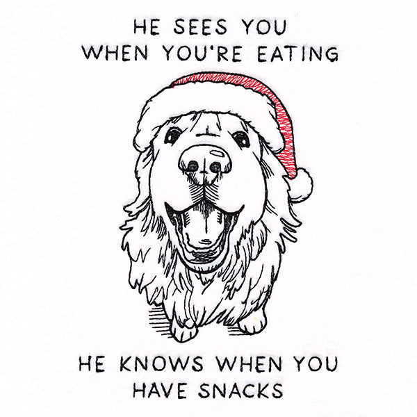 He Sees You When You're Eating Dog
