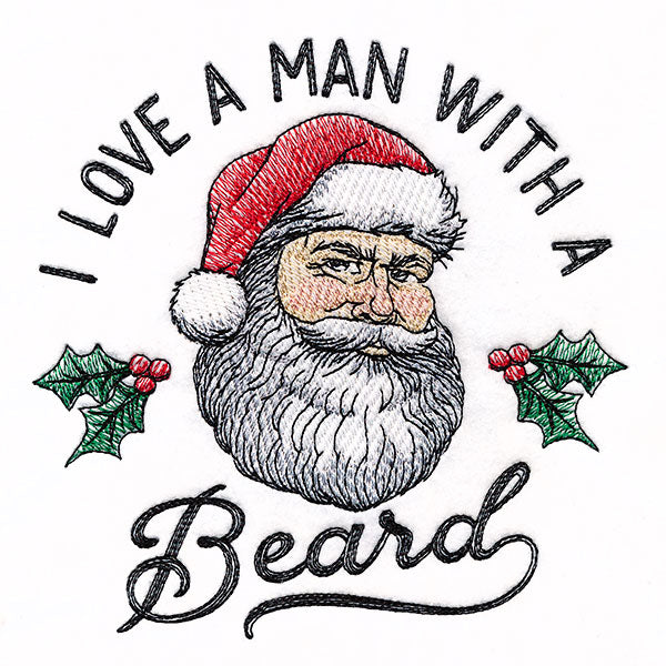 I Love a Man with a Beard Santa – Urban Threads