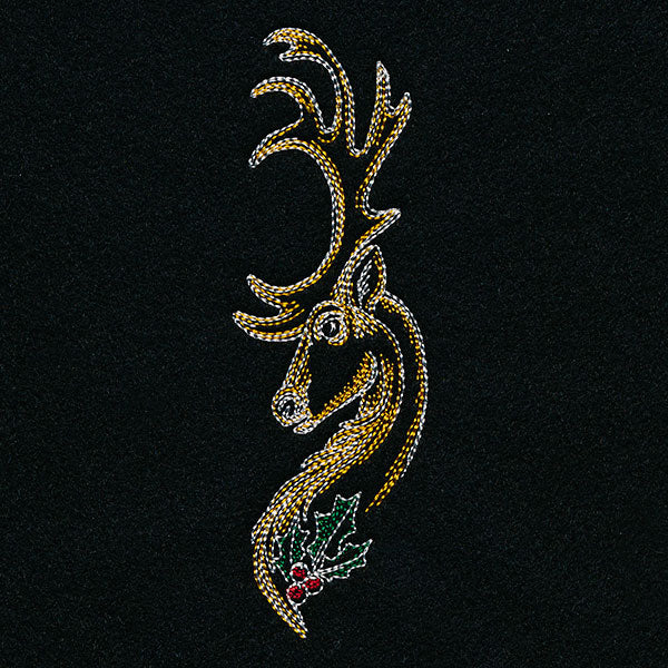Art Nouveau Christmas Reindeer