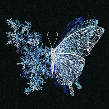 Sheer Illusions Winter Butterfly