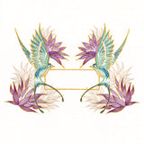 Elegant Swallow Quilt Label