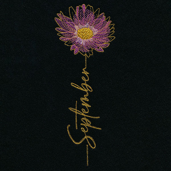September Birth Flower - Aster – Urban Threads