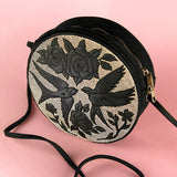 Intricate Swallows and Blooms (Embossed)