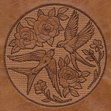 Intricate Swallows and Blooms (Embossed)