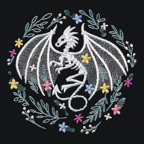 Floral Dragon Skeleton