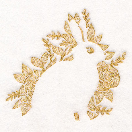 Blooming in Roses Bunny (Embossed)