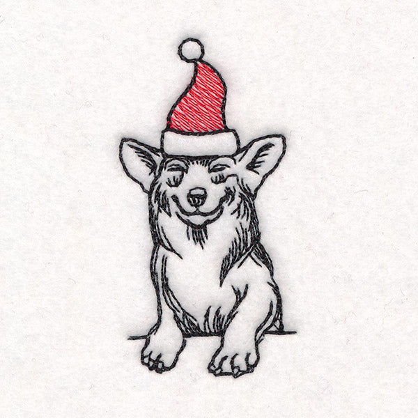 Happy Howlidays Border - Corgi