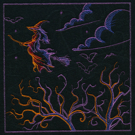 Haunted Halloween Scene II Square 2