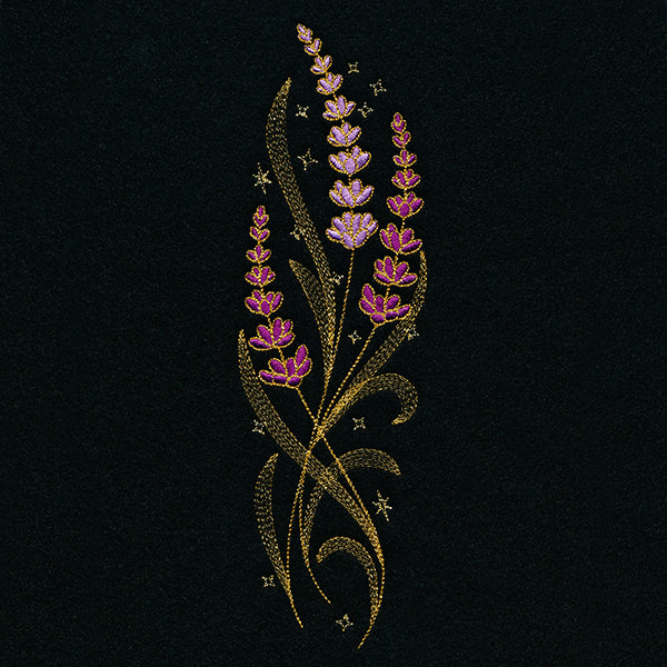 Gilded Lavender Border