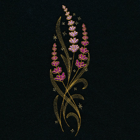 Gilded Lavender Border