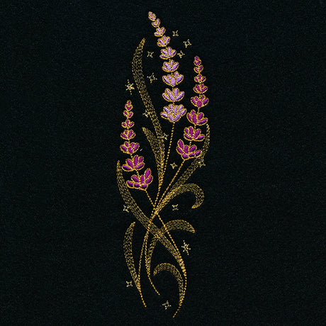 Gilded Lavender Border