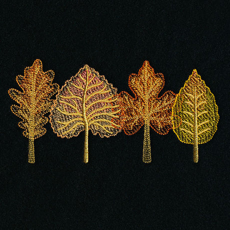 Vibrant Autumn Leaves Border