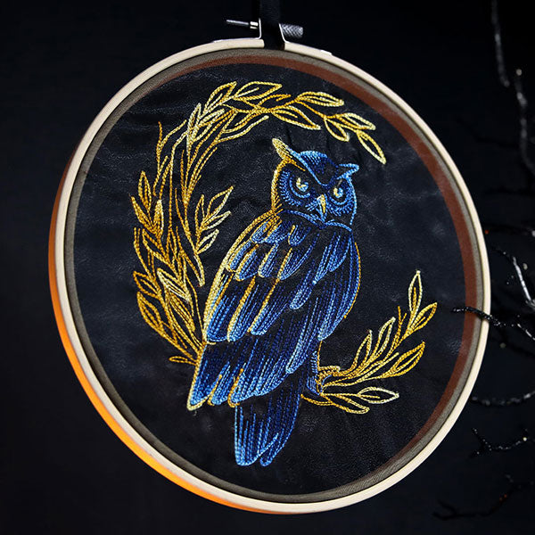 Autumn Lit Owl