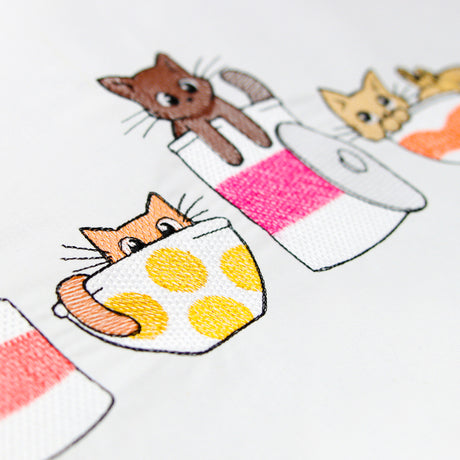 Playful Kitchen Kitty Border
