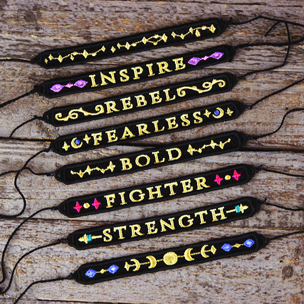 Fierce Affirmations Bracelet - Fearless (Lace)