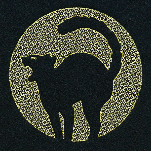 Spooky Halloween - Black Cat (Embossed)