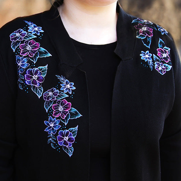 Iridescent Flower Corner – Urban Threads