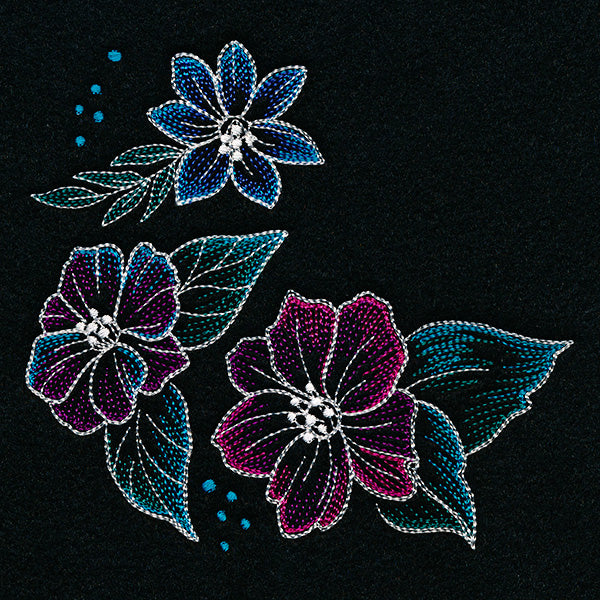Iridescent Flower Corner