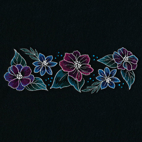 Iridescent Flower Border