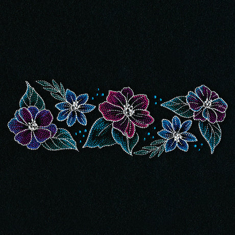 Iridescent Flower Border