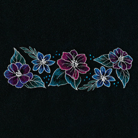 Iridescent Flower Border