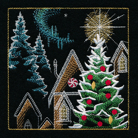 Reindeer & Gingerbread Christmas Scene II - Panel 3