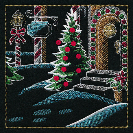Reindeer & Gingerbread Christmas Scene II - Panel 6