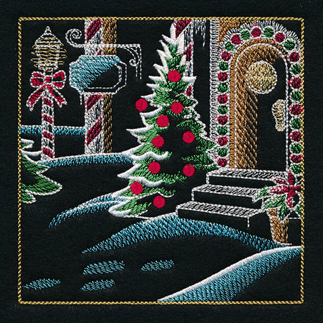 Reindeer & Gingerbread Christmas Scene II - Panel 6