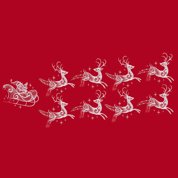 Snow Baroque Santa's Flight - Reindeer 1