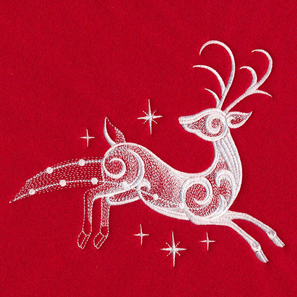 Snow Baroque Santa's Flight - Reindeer 2