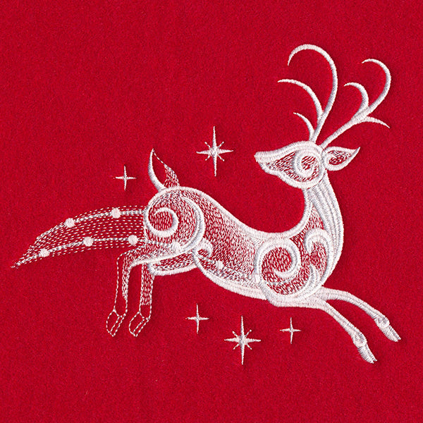 Snow Baroque Santa's Flight - Reindeer 2